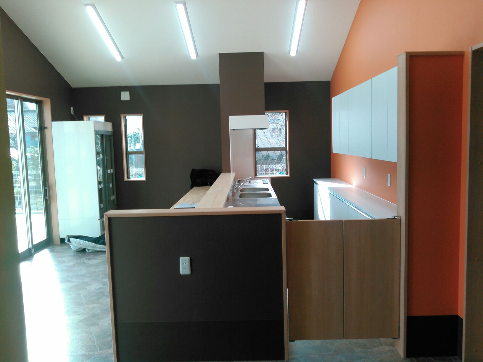 障害者の就労支援施設のキッチン