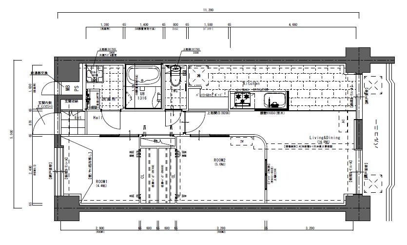 リノベーション後の平面図